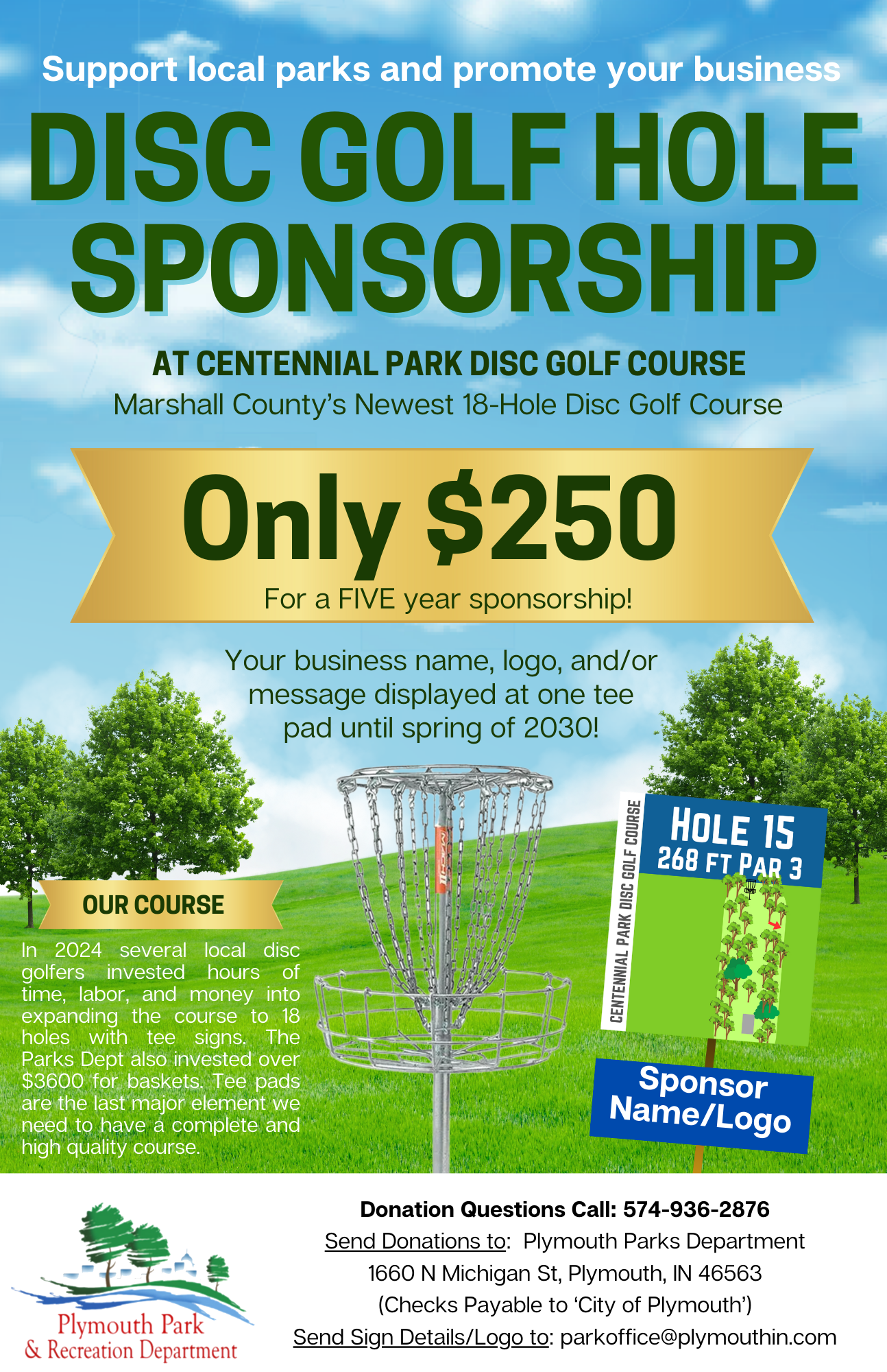 Disc Golf Sponsorship